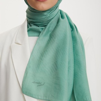 ARMİNE TREND OUTLET SU YEŞİLİ ORGANİK KOTON ŞAL