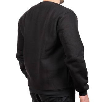 SWEATSHIRT - ÜÇ İPLİK, HUĞLU OUTDOOR NAKIŞLI, SİYAH