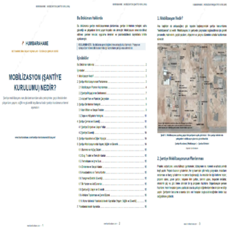 Mobilizasyon (Şantiye Kurulumu) - HUMBARAHANE (PDF)