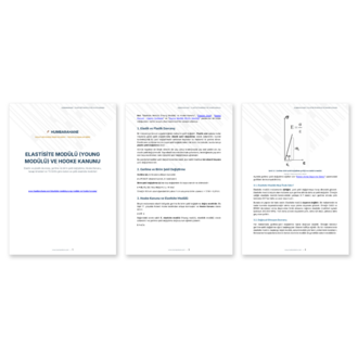 Elastisite Modülü (Young Modülü) ve Hooke Kanunu – PDF Doküman (Humbarahane)