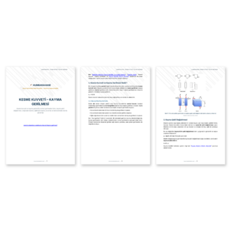 Kesme Kuvveti – Kayma Gerilmesi – PDF Doküman (Humbarahane)
