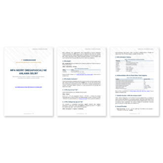 MPa Nedir? (Megapascal) Ne Anlama Gelir? – PDF Rehber