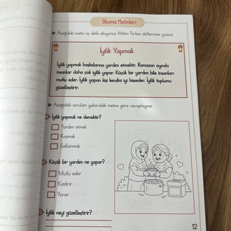 1. Sınıflar Her Güne Bir Ramazan Metni(30 tane metin)