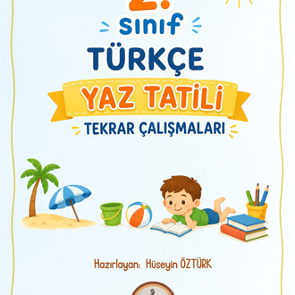 2.Sınıf Türkçe Yaz Tatili Tekrar Çalışmaları