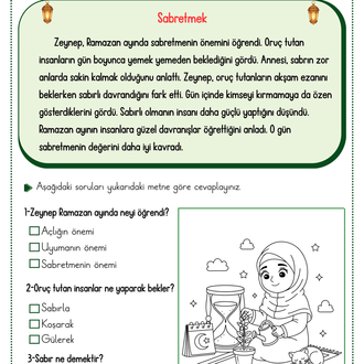 2.Sınıflar Her Güne Bir Ramazan Metni(30 Tane Metin)