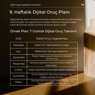 Dijital Hayatı Sadeleştirme Rehberi E Kitap – 61 Sayfalık + 13 İnteraktif Tablo