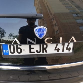1 adet Arka Cam Lancia Logo + 3 adet Delta logo