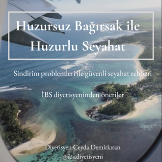 HUZURSUZ BAĞIRSAK İLE HUZURLU SEYAHAT