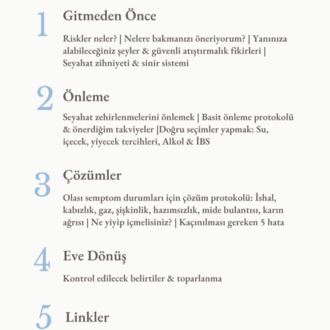 HUZURSUZ BAĞIRSAK İLE HUZURLU SEYAHAT