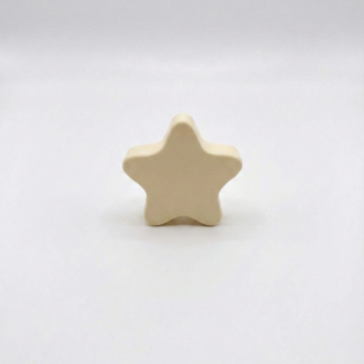 Ahşap Yıldız Kulp - Doğal Kayın Dolap Çekmece Kulpu (5x5 cm)