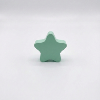 Ahşap Yıldız Kulp - Doğal Kayın Dolap Çekmece Kulpu (5x5 cm)