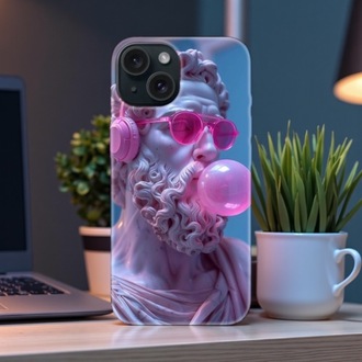iPhone Uyumlu Vaporwave Zeus Tasarımlı Kılıf