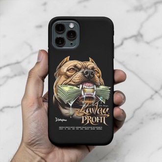 iPhone Uyumlu Alfa Pitbull Tasarımlı Kılıf