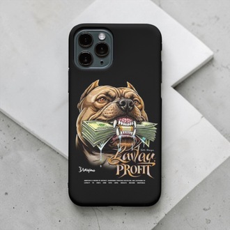 iPhone Uyumlu Alfa Pitbull Tasarımlı Kılıf