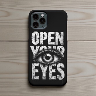 iPhone Uyumlu Open Your Eyes Tasarımlı Kılıf