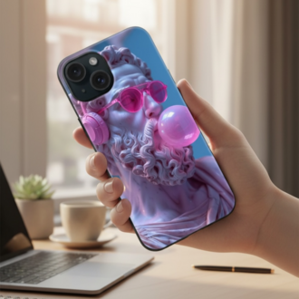 iPhone Uyumlu Vaporwave Zeus Tasarımlı Kılıf