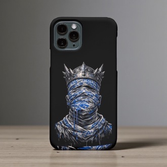 iPhone Uyumlu Taçlı Mumya Tasarımlı Kılıf