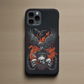 iPhone Uyumlu Kurukafalı Jack Daniels Tasarımlı Kılıf