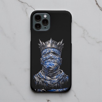 iPhone Uyumlu Taçlı Mumya Tasarımlı Kılıf