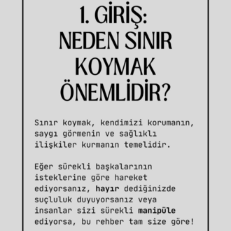 Sınır Koyma Rehberi