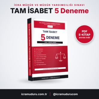 TAM İSABET İcra Müdür ve Müdür Yardımcılığı Sınavı - 5 Deneme Seti