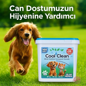 %100 Doğal Evcil Hayvan Temizlik Mendili  - 400'lü Kova Paket
