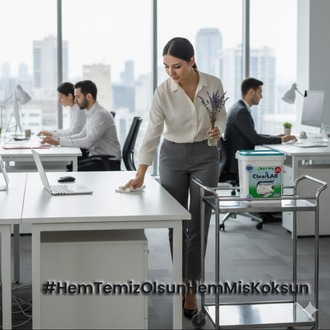 Yüzeyler için Islak Temizlik Mendili / Havlusu – 350’li Kova Ambalaj / Lavanta Kokulu