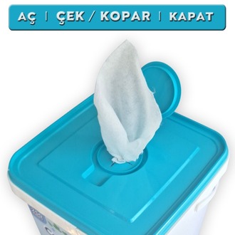 ClearLab – Yüzeyler için Islak Temizlik Mendili / Havlusu – 250’li Kova / Okyanus