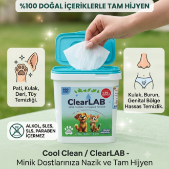 ClearLab - Evcil Hayvan Temizlik Mendili - 400'lü Kova Paket