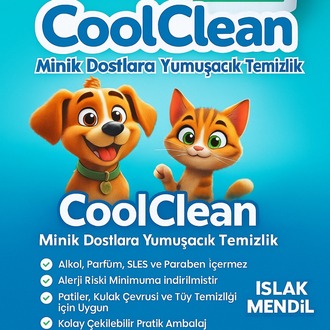 %100 Doğal Evcil Hayvan Temizlik Mendili  - 400'lü Kova Paket