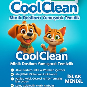 %100 Doğal Evcil Hayvan Temizlik Mendili  - 600'lü Kova Paket