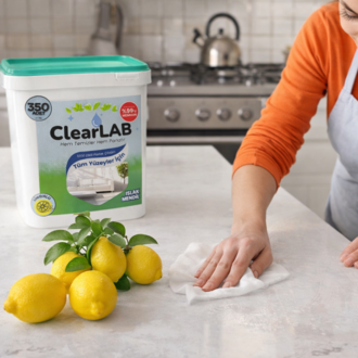 ClearLab - Yüzeyler için Islak Temizlik Mendili / Havlusu – 250’li Kova Ambalaj