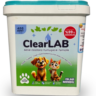 ClearLab - Evcil Hayvan Temizlik Mendili - 400'lü Kova Paket