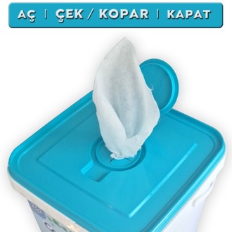 ClearLab - Yüzeyler için Islak Temizlik Mendili / Havlusu – 250’li Kova Ambalaj