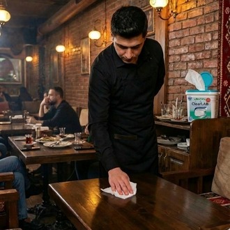 Yüzeyler için Islak Temizlik Mendili / Havlusu – 350’li Kova Ambalaj / Beyaz Sabun