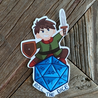 Roll The Dice (erkek) tekli sticker