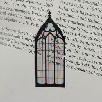 6'lı Gotik Pencere şeffaf sticker paketi