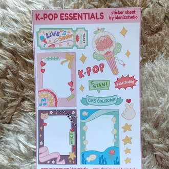 K-pop Essentials Sticker Sayfası