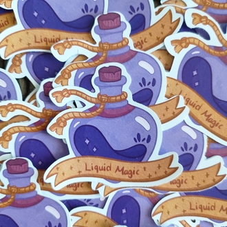 Liquid Magic tekli sticker 