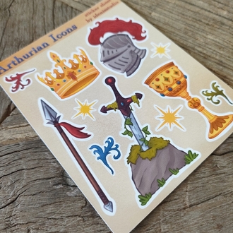 Arthurian Icons Sticker Sayfası