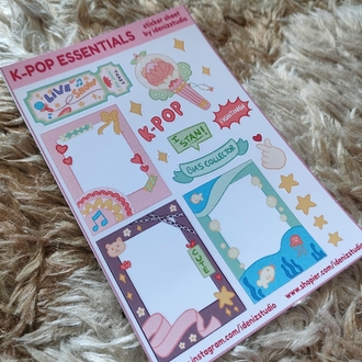 K-pop Essentials Sticker Sayfası