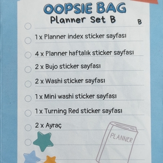 Oopsie Bag Planner Set (A-B)