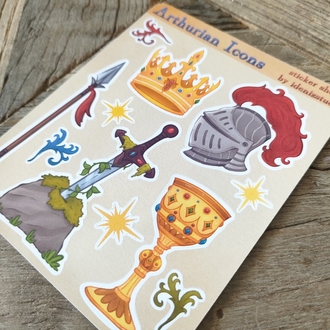 Arthurian Icons Sticker Sayfası