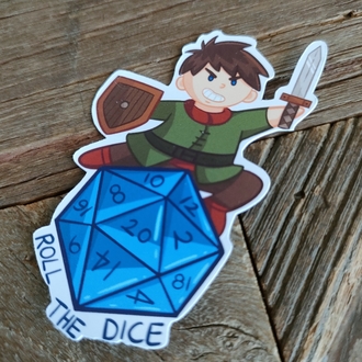 Roll The Dice (erkek) tekli sticker