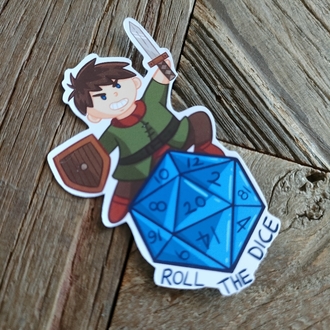 Roll The Dice (erkek) tekli sticker