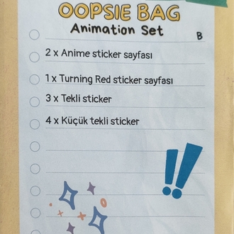 Oopsie Bag Animation Set (A-B)