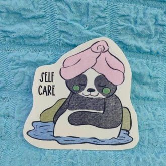 "Self Care" Tekli Sticker