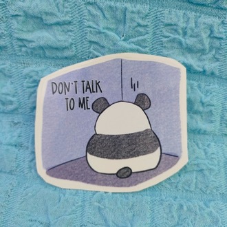 "Don't Talk To Me" Tekli Sticker
