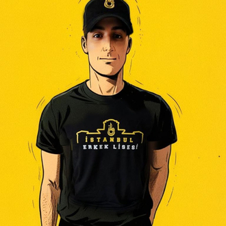 İEL Baskılı Siyah Tshirt
