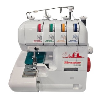MOONSTAR Ev Tipi Overlok Dikiş Makinesi 3-4 İplik / Model 320 ( ÇÖP KUTUSU HEDİYELİ )